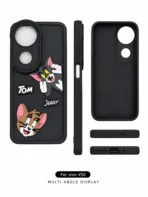 Vivo V50e 5G Luxury Protective Phone Case Black - Image 3