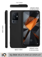 iQOO Z10x 5G Premium Shockproof Soft TPU Protective Back Cover Case Black