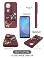 Vivo V50e 5G Luxury Protective Phone Case Brown